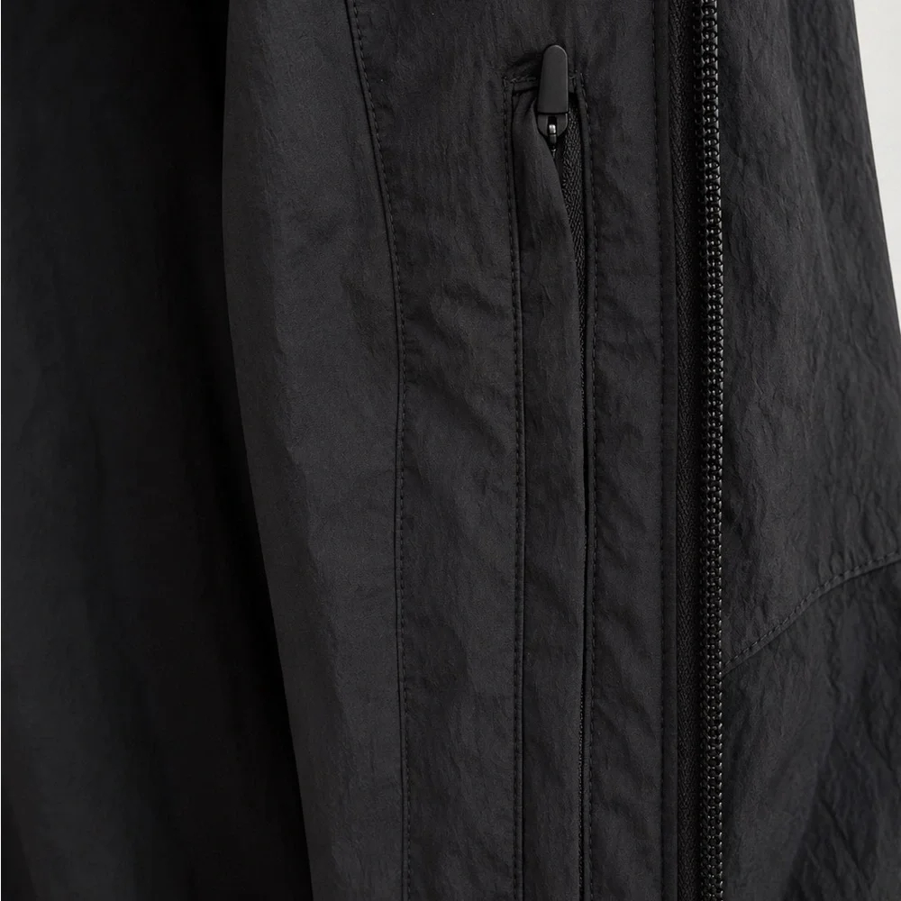 Lululemon Nylon Oversized Track Jacket Black XL NWT Full Zip Lightweight